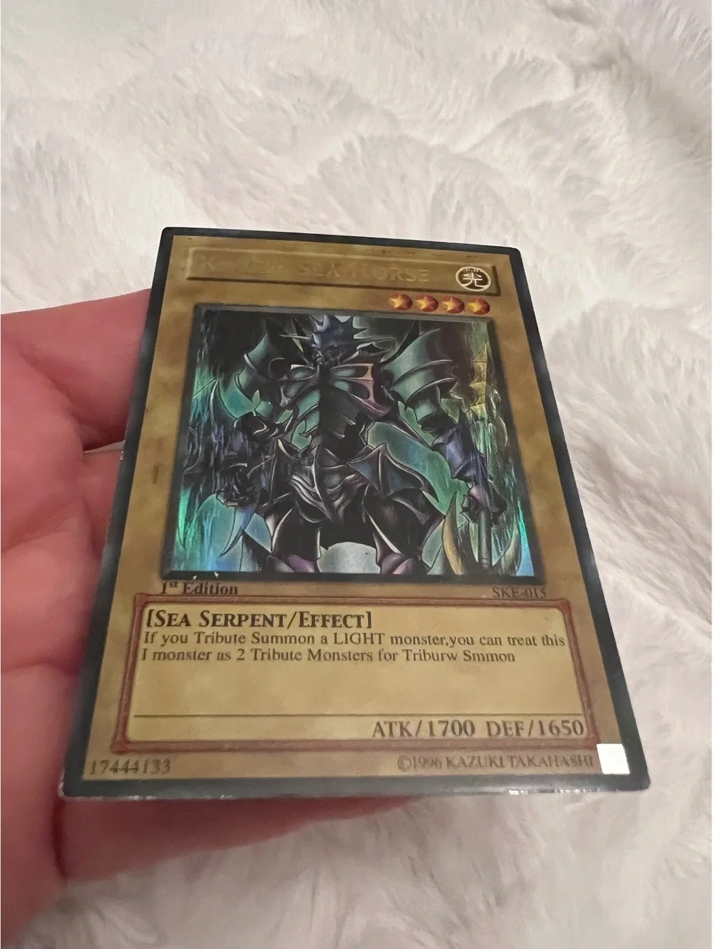Ultra Rare Kaiser Sea Horse Holo 1st Edition Yu-Gi-Oh! Card